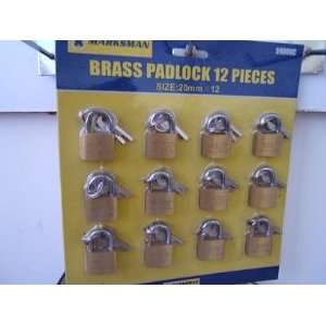  Assorted Brass Padlocks   25mm, 30mm, 40mm