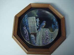 Back to Nature   Bluebirds Wall Plate Collectible  