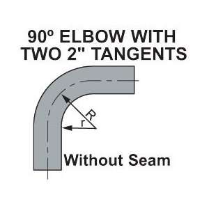   90º ELBOW 1inch INSIDE RADIUS WITH 2inch TANGENTS