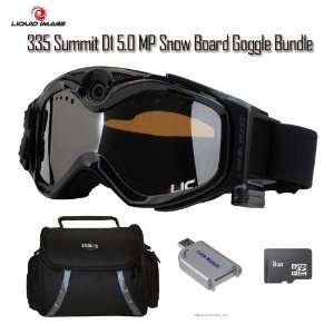 Liquid Image 335 Black Summit D1 5.0 MP Snow Board Goggle 