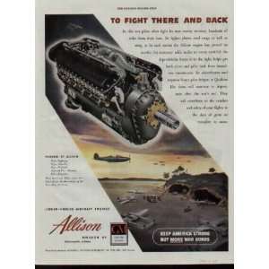   1944 ALLISON Division of General Motors Ad, A1741 