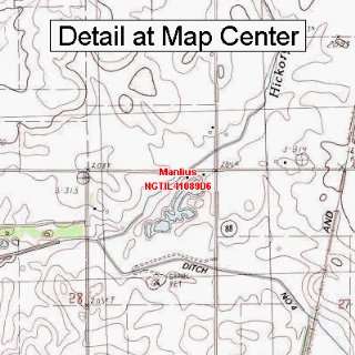   Topographic Quadrangle Map   Manlius, Illinois (Folded/Waterproof