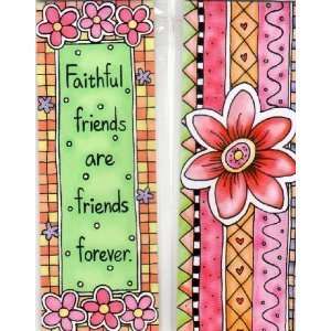  Magnetic Bookmarks   Faithful Friends/Flower   set of 2 