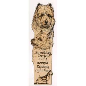    Australian Terrier Laser Engraved Dog Bookmark