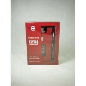 Swiss Army Unlimited Rubber Eau De Toilette Spray Refillable 2.5 oz 