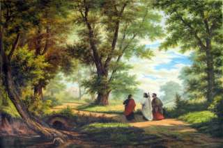 title road to emmaus 36 x 48 90x120cm high quality