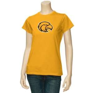  Southern Miss Golden Eagles Ladies Gold 5 Logo T shirt 