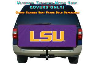 LSU Tigers NCAA Cargo Carrier Tailgate Hitch Seat Cover Set   COVERS 