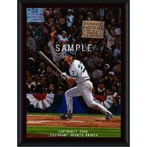 Don Mattingly Memorabilia Donnie Baseball   Lithograph on Paper Framed 