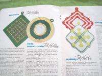 30s CROCHET Bedspreads 50s POT HOLDERS pattern books  