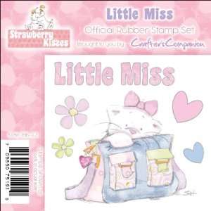    Strawberry Kisses Cling Stamp Set, Little Miss 