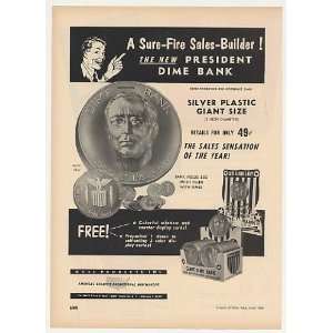  1953 Ross Products President Dime Bank Trade Print Ad 