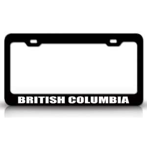  BRITISH COLUMBIA Country Steel Auto License Plate Frame 