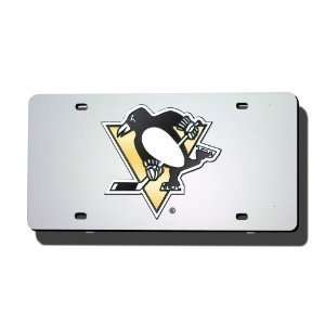    Pittsburgh Penguins Laser Auto Tag   Silver