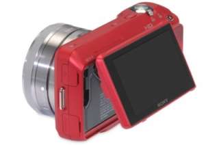 Sony Alpha NEX 3 14.2MP RED Digital Camera Bundle + 16mm Wide Lens Kit 