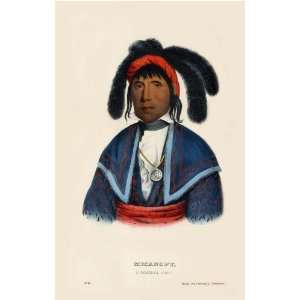   Chief McKenney Hall Indian Print 13 x 19 Inches