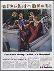 1946 BF Goodrich Koroseal Fabric Coating Family Car Ad