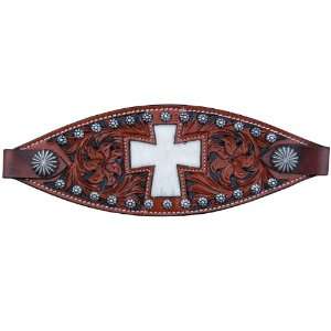  Bar H Equine Bronc Nose Halter with Inlay Cross Sports 