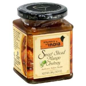 Kitchens of India Sweet Sliced Mango Chutney, 1.5 Ounce Glass (Pack of 