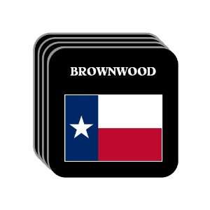 US State Flag   BROWNWOOD, Texas (TX) Set of 4 Mini Mousepad Coasters