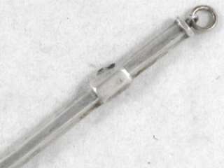   Sterling Silver Retractable Cocktail or Champagne Swizzle Stick  