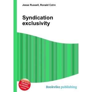 Syndication exclusivity Ronald Cohn Jesse Russell Books