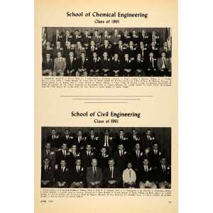  1961 Print Chemical Civil Engineering Classes Cornell 