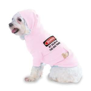  WARNING MY SALUKI ATE THE DOG TRAINER Hooded (Hoody) T 