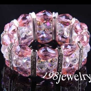 Swarovski Crystal Teardrop Beads Bracelet 7.5 TH460  