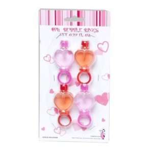  Heart Shaped Bubble Ring   4 Pack Case Pack 72   678415 
