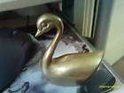 LARGE Brass Swan Bird Vintage Figurine