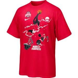   Ohio State Buckeyes Nike Red Voodoo Madness T Shirt