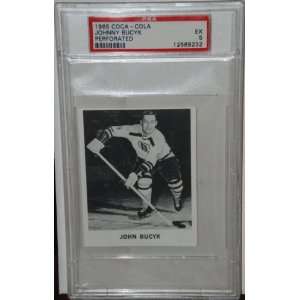  PSA 5 1965 Coca Cola Johnny Bucyk Boston Bruins Hockey 