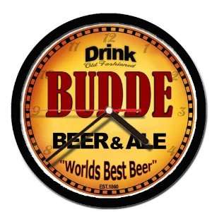  BUDDE beer and ale cerveza wall clock 