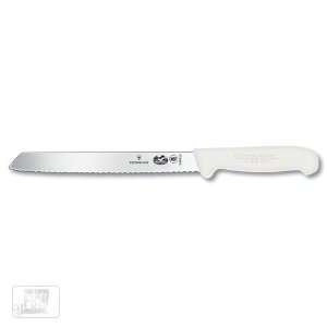  5253721 8 White Fibrox® Slant Tip Bread Knife