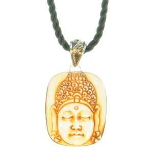  Sleeping Buddha Pendant Organic / Silver Jewelry of Bali 