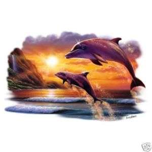 Orca Sunset Dolphin Tshirt Sizes/Colors  