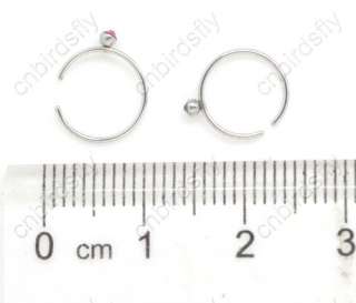 Wholesale lots 18pcs Stainless Nose Stud Rings bullring  
