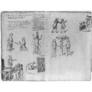 com Drawings of annual guild days of Norwich,England,1705,Royal Free 
