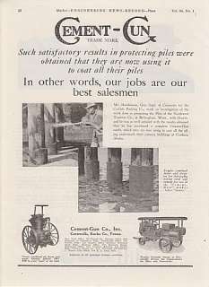 1921 Cement Gun Co Ad Carlisle Packing Co Cordova AK  