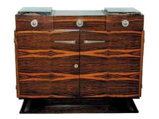 Pc Superbly Grained Rosewood Art Deco Dining Suite  