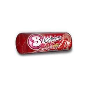 Bubbilicious Bursts Sour Cherry Storm Bubble Gum   12 Pack  