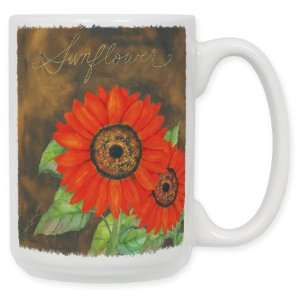  Red Sunflower Coffee Mug