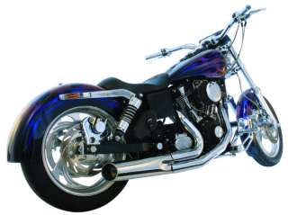 Harley Dyna Super Glide Wide Low Rider 2 into 1 Exhaust  