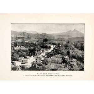  1914 Print Landscape Cuernavaca Morelos Mexico Mountain 