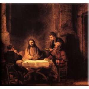  Supper at Emmaus 16x15 Streched Canvas Art by Rembrandt 