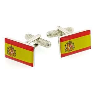 Spanish Flag Cufflinks with presentation box