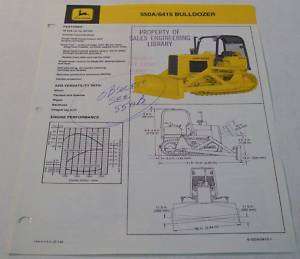 John Deere 1984 Bulldozer Sales Brochure  