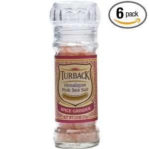 Turback Himalayan Pink Sea Salt, 3.9 Ounce (Pack of 6)  