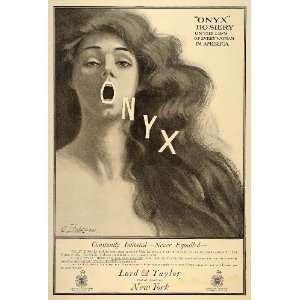  1909 Ad Onyx Hosiery Lips Women Taylor Suggestive Lord 